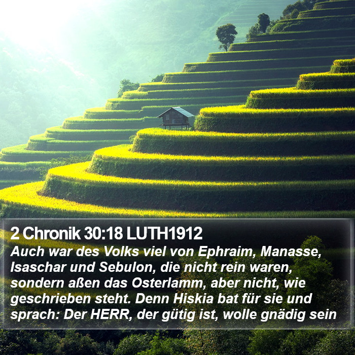 2 Chronik 30:18 LUTH1912 Bible Study