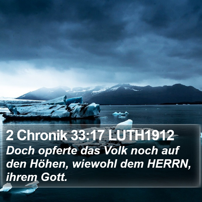 2 Chronik 33:17 LUTH1912 Bible Study