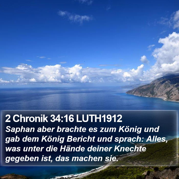 2 Chronik 34:16 LUTH1912 Bible Study