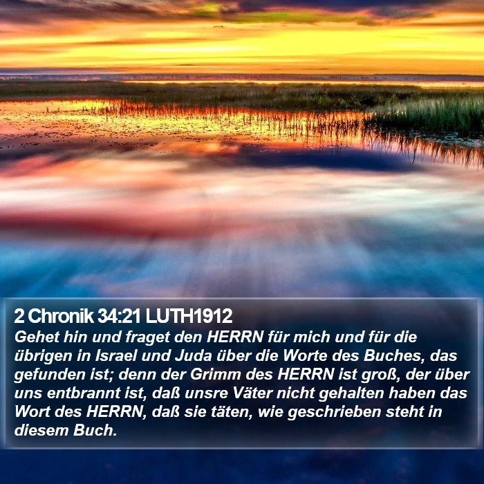 2 Chronik 34:21 LUTH1912 Bible Study