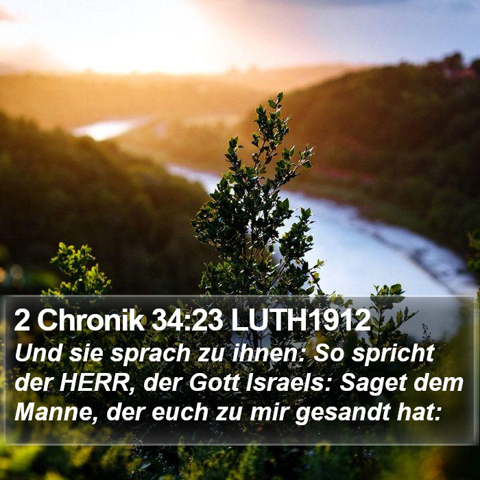 2 Chronik 34:23 LUTH1912 Bible Study