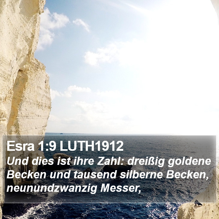 Esra 1:9 LUTH1912 Bible Study