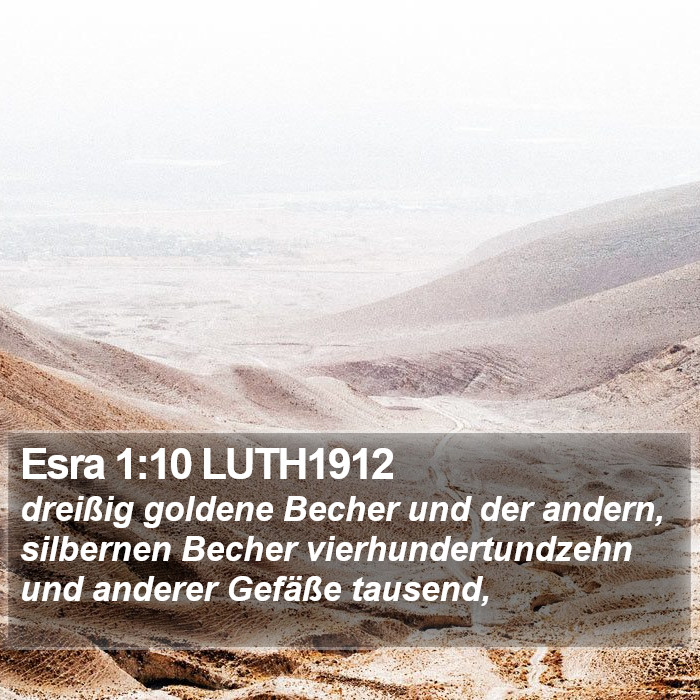 Esra 1:10 LUTH1912 Bible Study