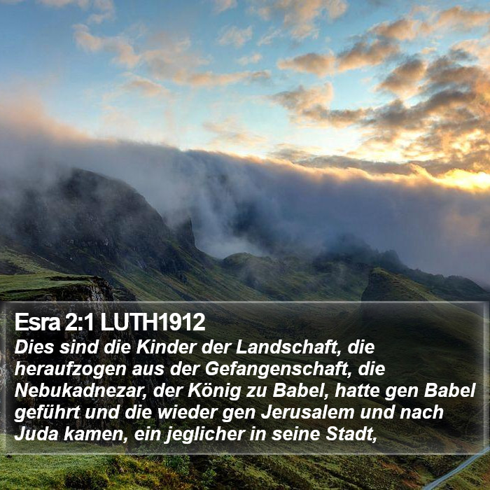 Esra 2:1 LUTH1912 Bible Study