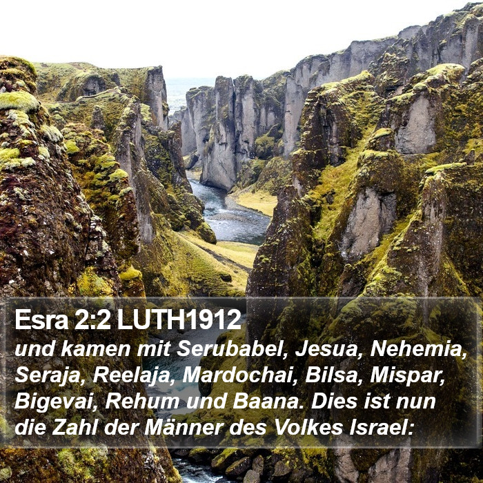 Esra 2:2 LUTH1912 Bible Study
