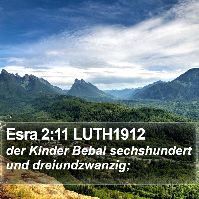 Esra 2:11 LUTH1912 Bible Study