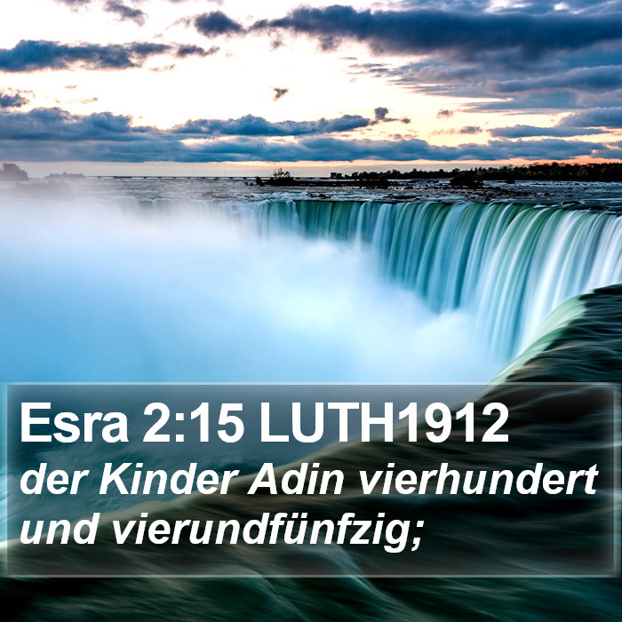 Esra 2:15 LUTH1912 Bible Study