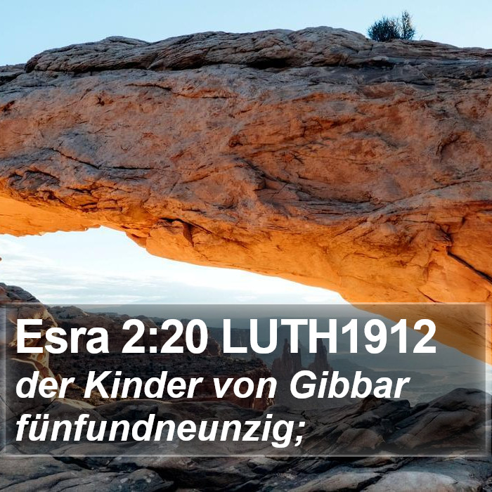 Esra 2:20 LUTH1912 Bible Study