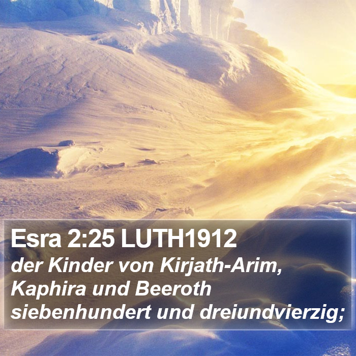 Esra 2:25 LUTH1912 Bible Study