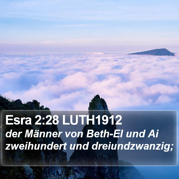 Esra 2:28 LUTH1912 Bible Study
