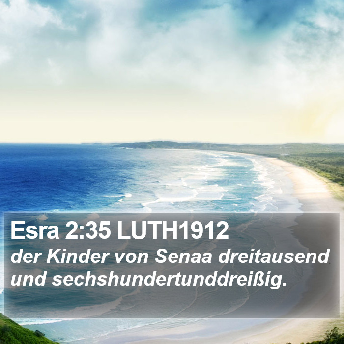 Esra 2:35 LUTH1912 Bible Study