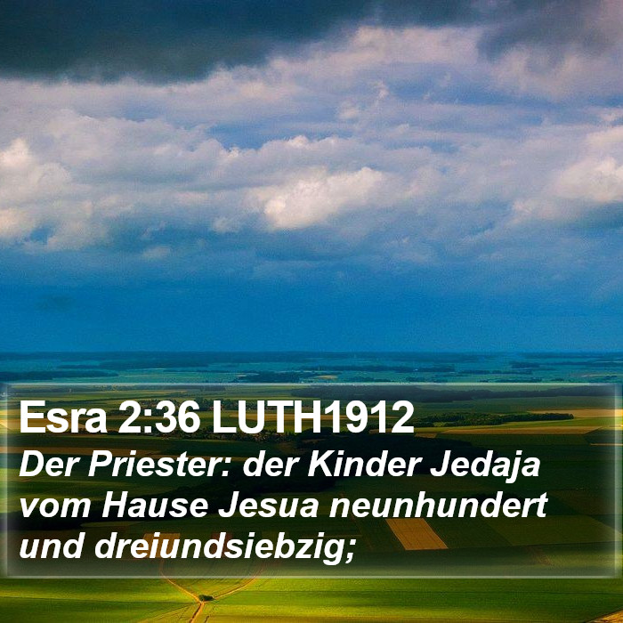 Esra 2:36 LUTH1912 Bible Study