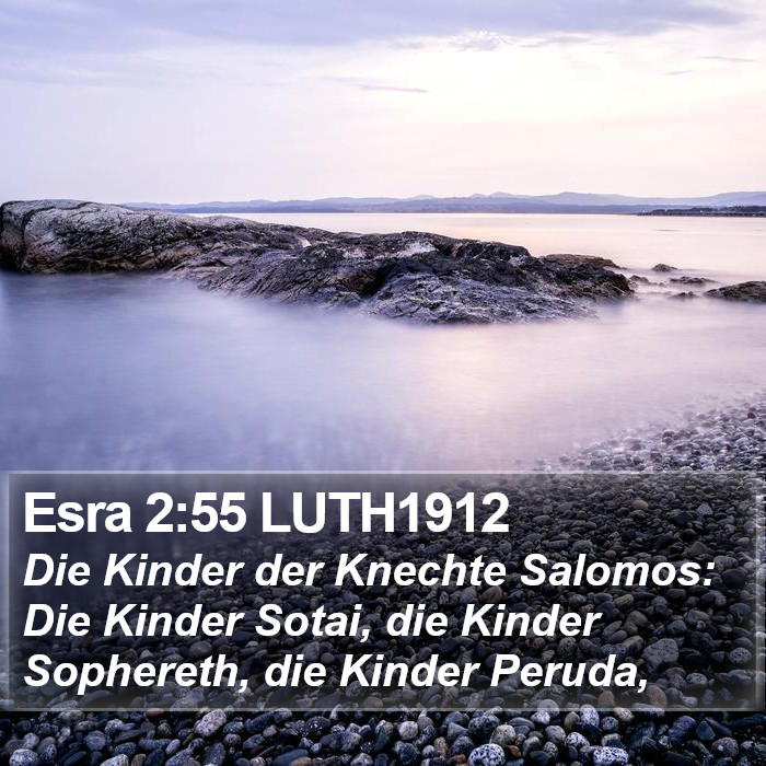 Esra 2:55 LUTH1912 Bible Study