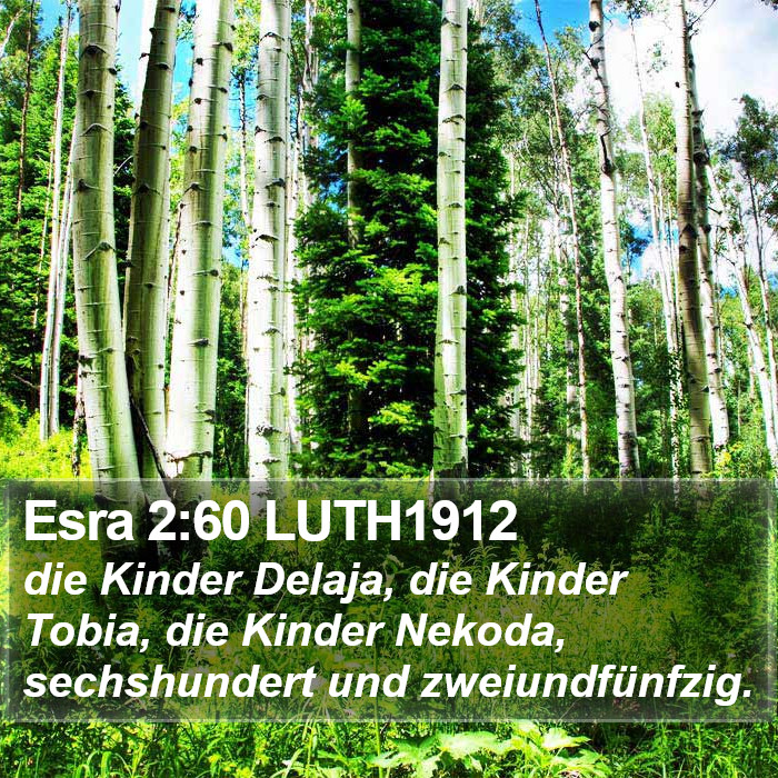 Esra 2:60 LUTH1912 Bible Study
