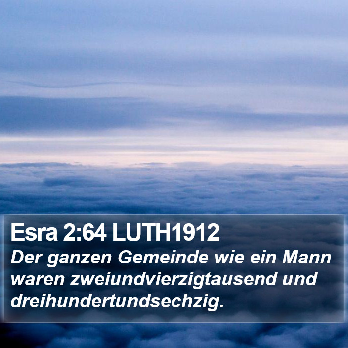 Esra 2:64 LUTH1912 Bible Study