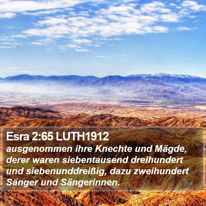 Esra 2:65 LUTH1912 Bible Study