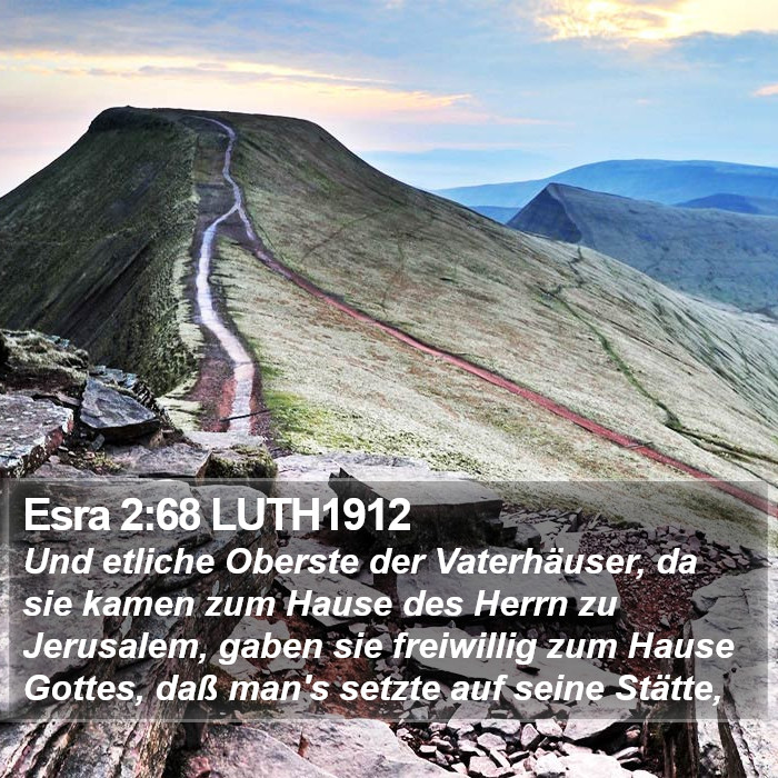 Esra 2:68 LUTH1912 Bible Study