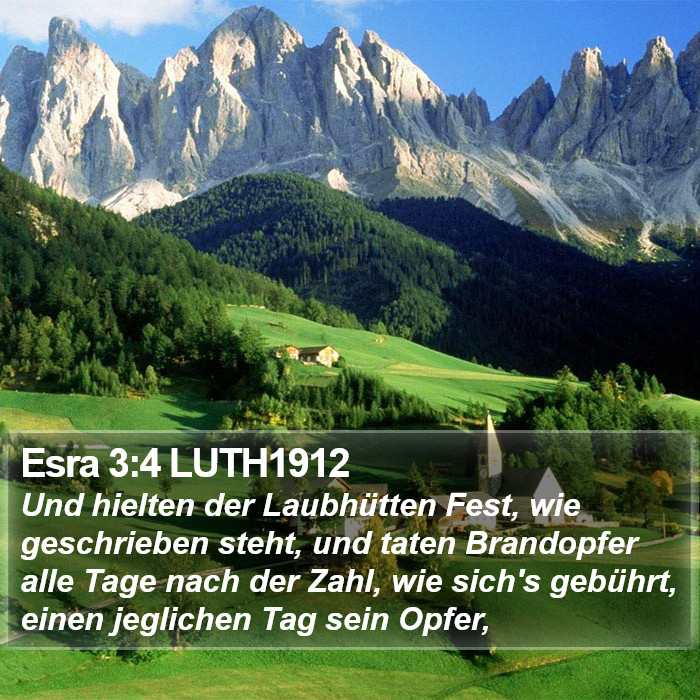 Esra 3:4 LUTH1912 Bible Study