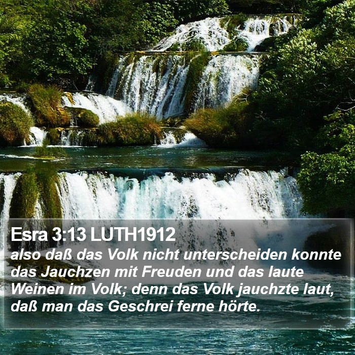 Esra 3:13 LUTH1912 Bible Study