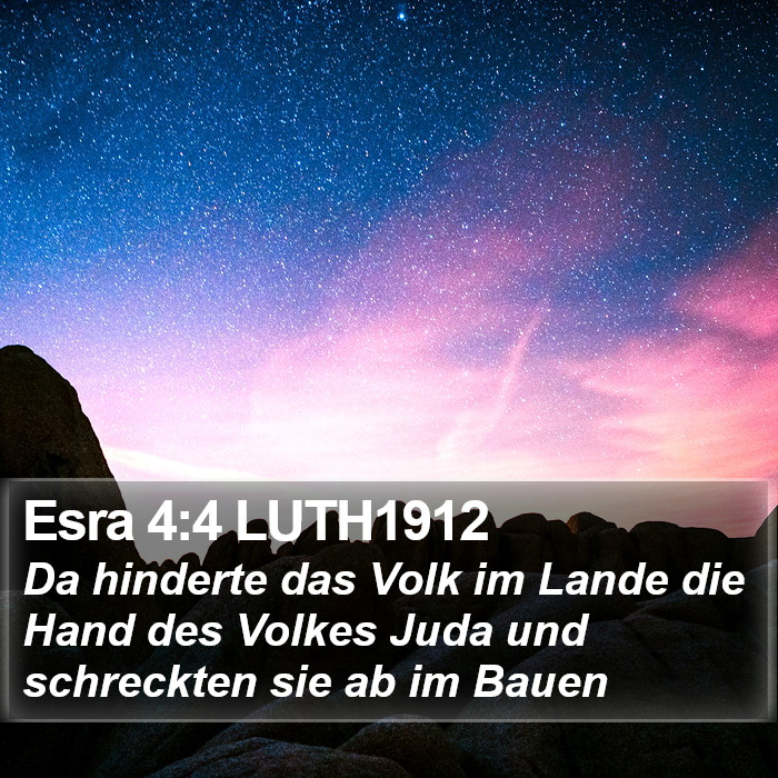 Esra 4:4 LUTH1912 Bible Study