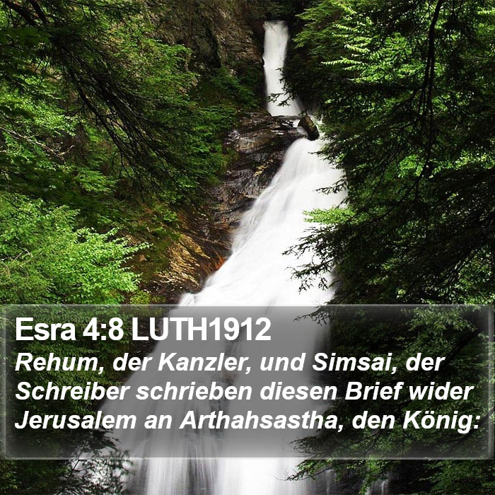 Esra 4:8 LUTH1912 Bible Study