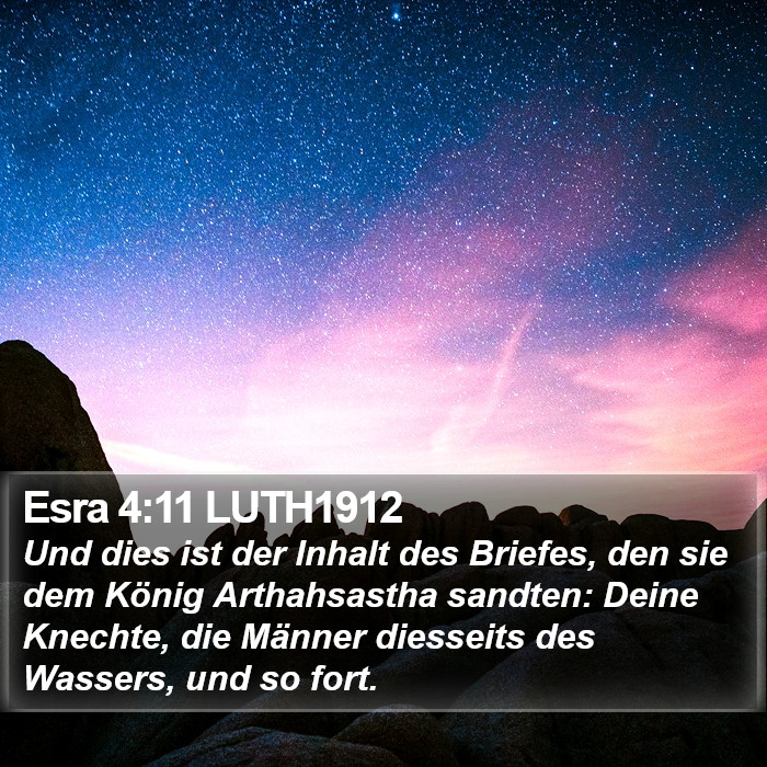Esra 4:11 LUTH1912 Bible Study