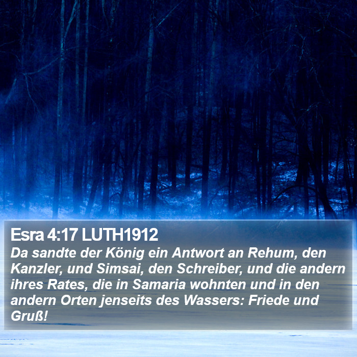 Esra 4:17 LUTH1912 Bible Study