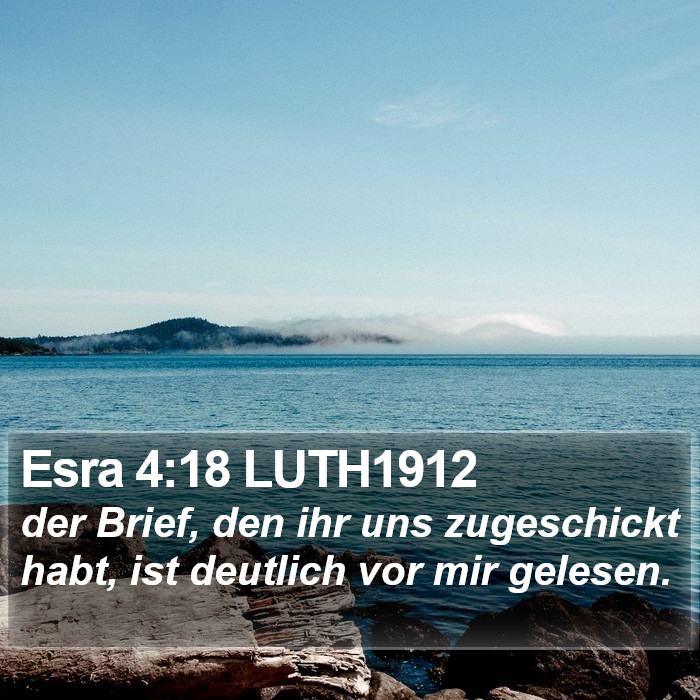 Esra 4:18 LUTH1912 Bible Study
