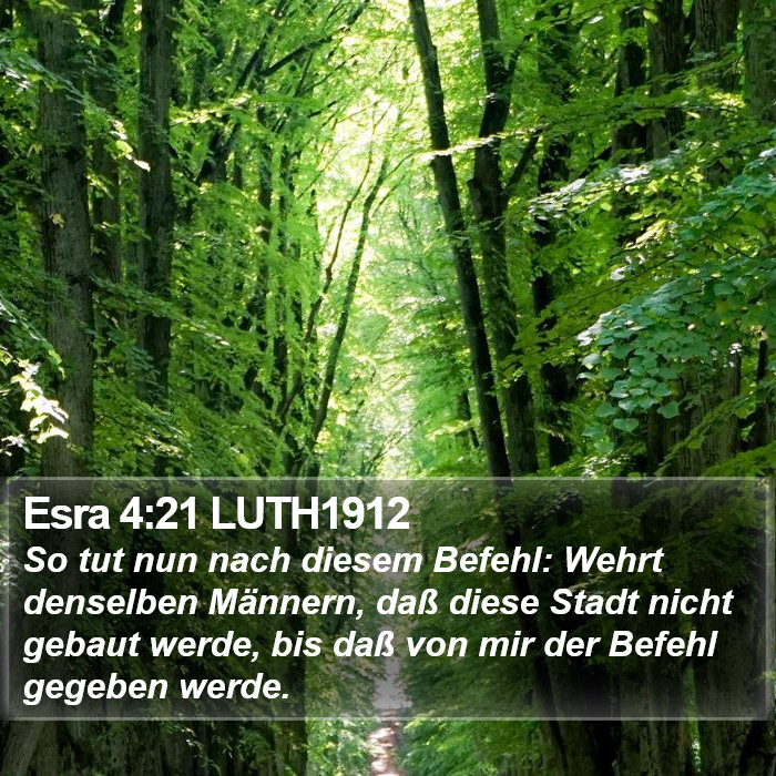 Esra 4:21 LUTH1912 Bible Study