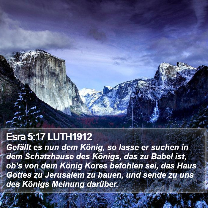 Esra 5:17 LUTH1912 Bible Study