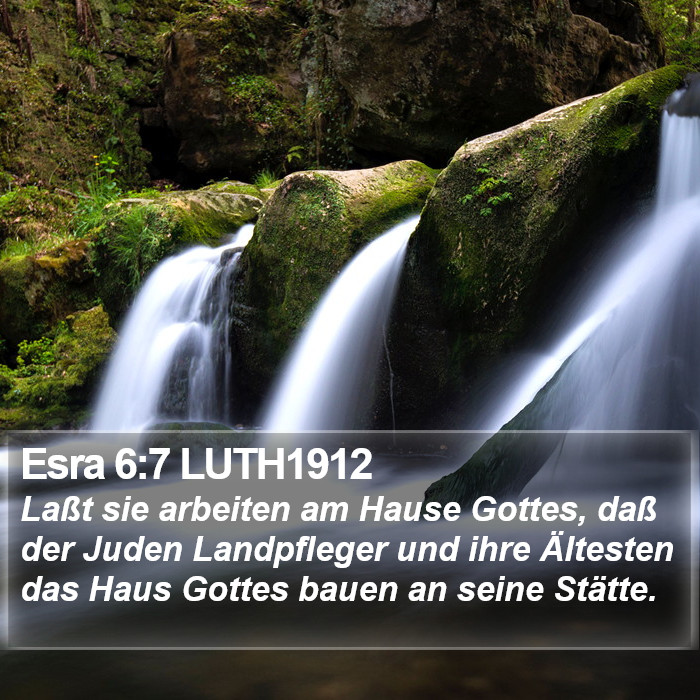 Esra 6:7 LUTH1912 Bible Study