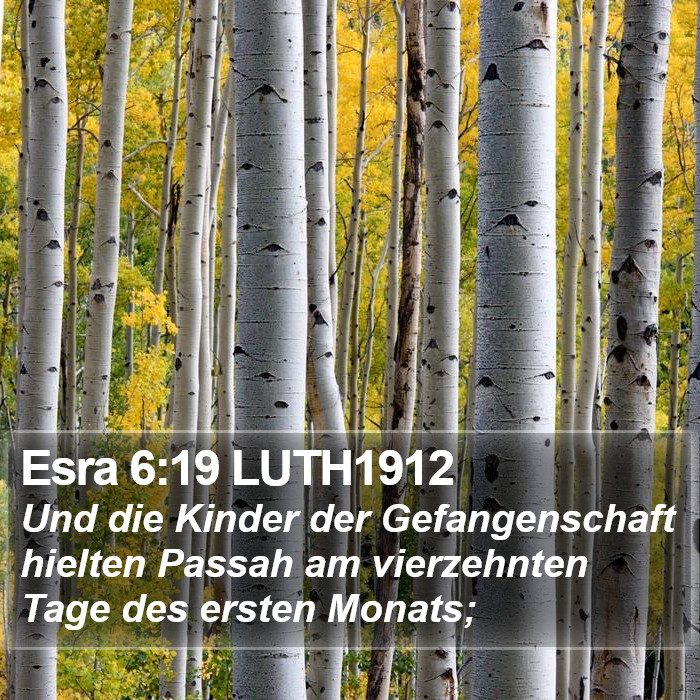 Esra 6:19 LUTH1912 Bible Study