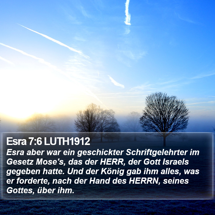 Esra 7:6 LUTH1912 Bible Study