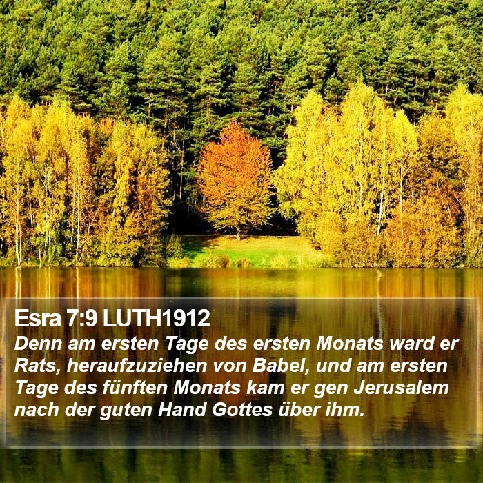 Esra 7:9 LUTH1912 Bible Study