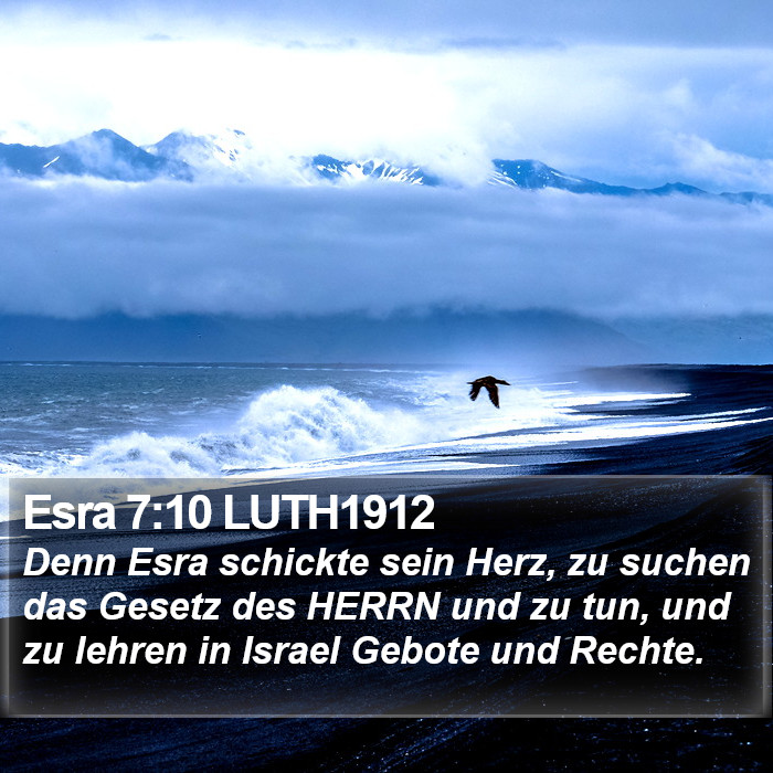 Esra 7:10 LUTH1912 Bible Study