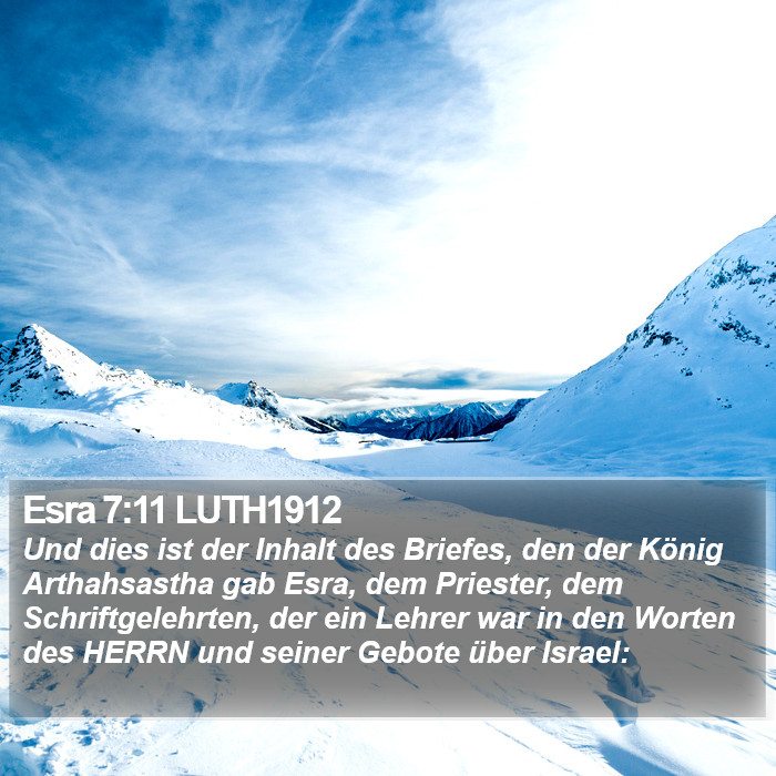 Esra 7:11 LUTH1912 Bible Study