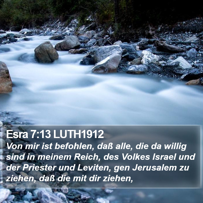 Esra 7:13 LUTH1912 Bible Study