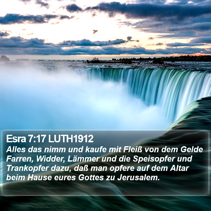 Esra 7:17 LUTH1912 Bible Study