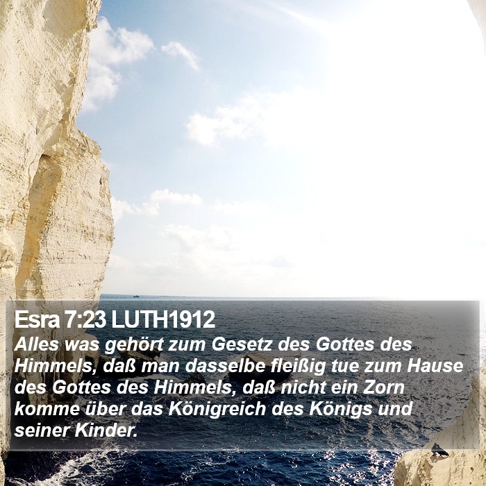 Esra 7:23 LUTH1912 Bible Study