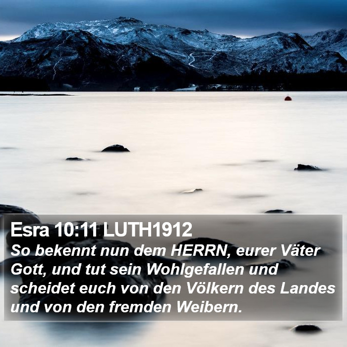 Esra 10:11 LUTH1912 Bible Study