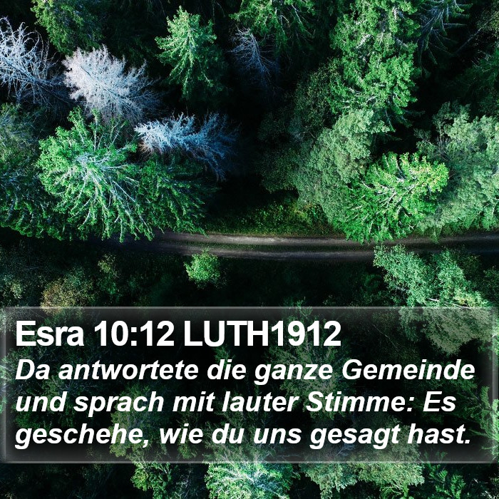 Esra 10:12 LUTH1912 Bible Study