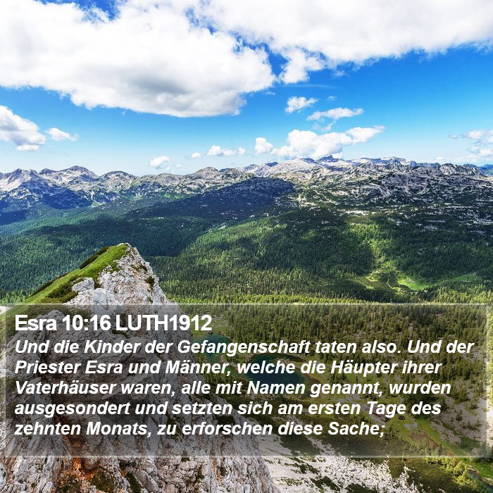 Esra 10:16 LUTH1912 Bible Study