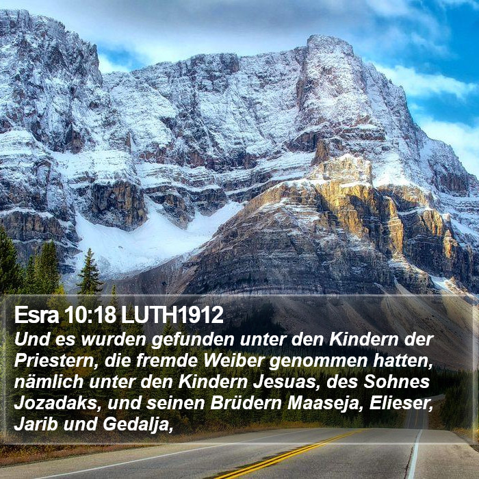 Esra 10:18 LUTH1912 Bible Study