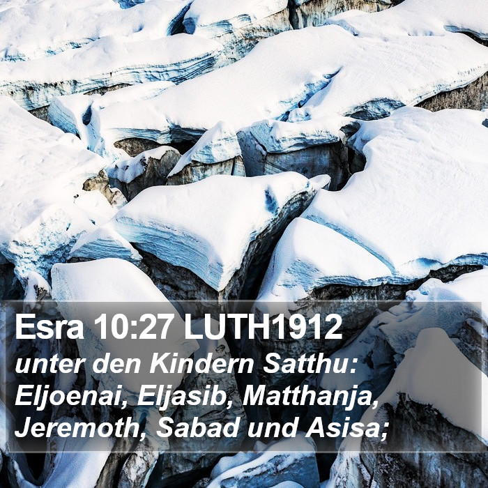Esra 10:27 LUTH1912 Bible Study