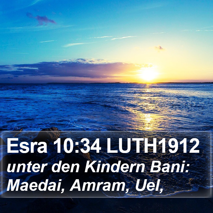 Esra 10:34 LUTH1912 Bible Study