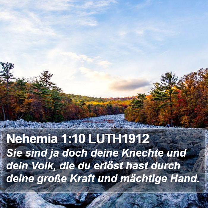 Nehemia 1:10 LUTH1912 Bible Study