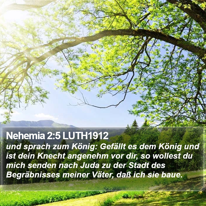 Nehemia 2:5 LUTH1912 Bible Study