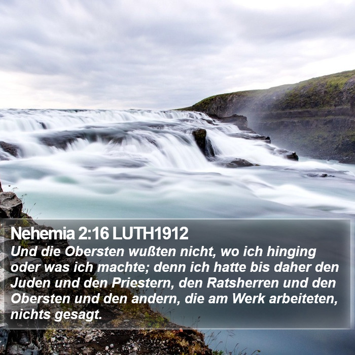 Nehemia 2:16 LUTH1912 Bible Study