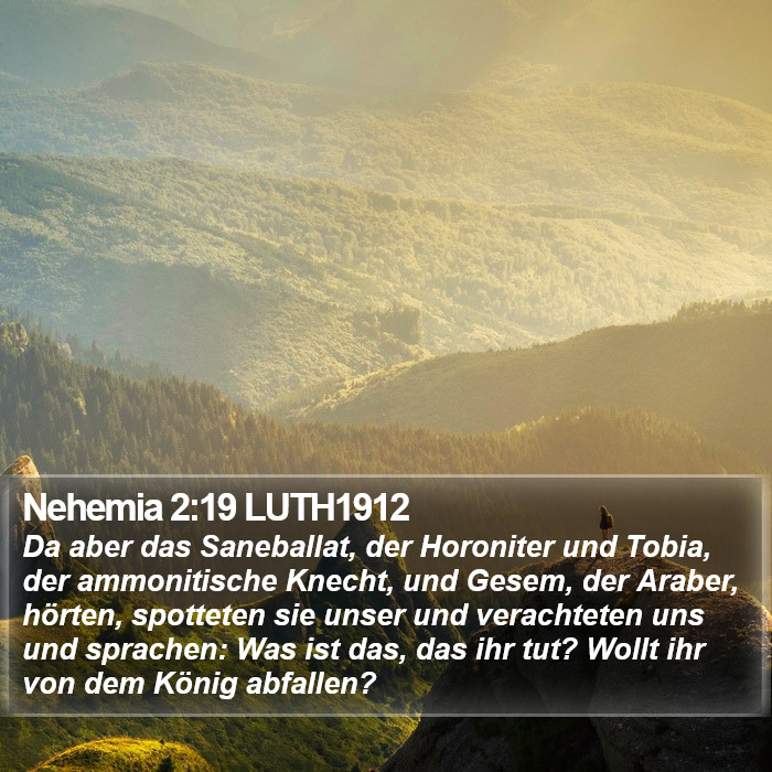 Nehemia 2:19 LUTH1912 Bible Study