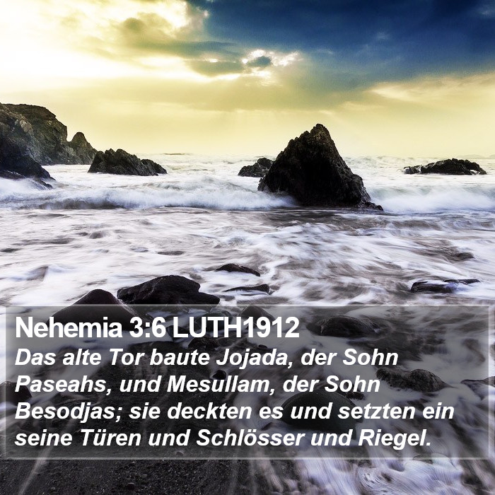 Nehemia 3:6 LUTH1912 Bible Study